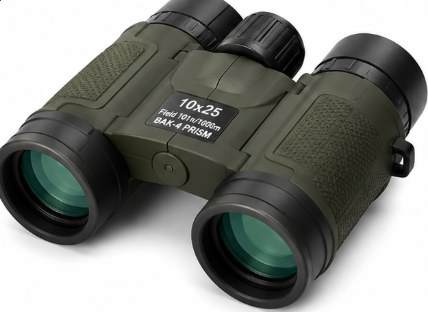 Compact tactical binoculars 10x25